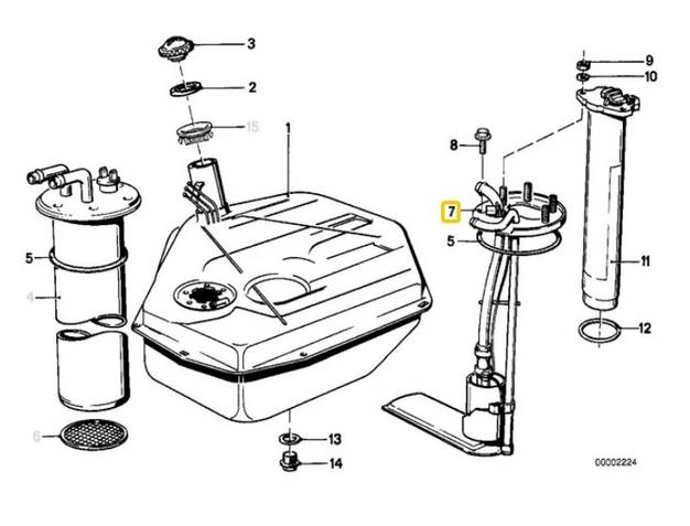 BMW Fuel Pump Assembly 16141154686